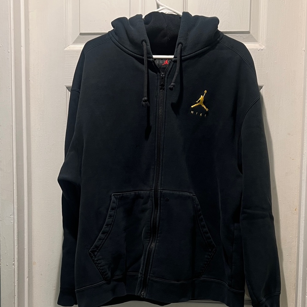 Jordan Black Jacket with Red Logo